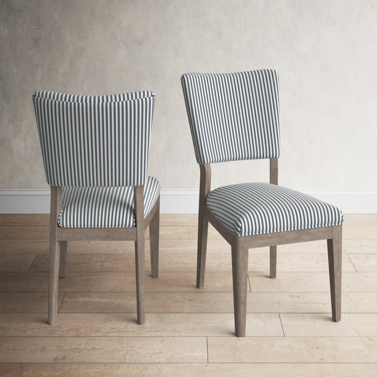 Pinstripe discount dining chair